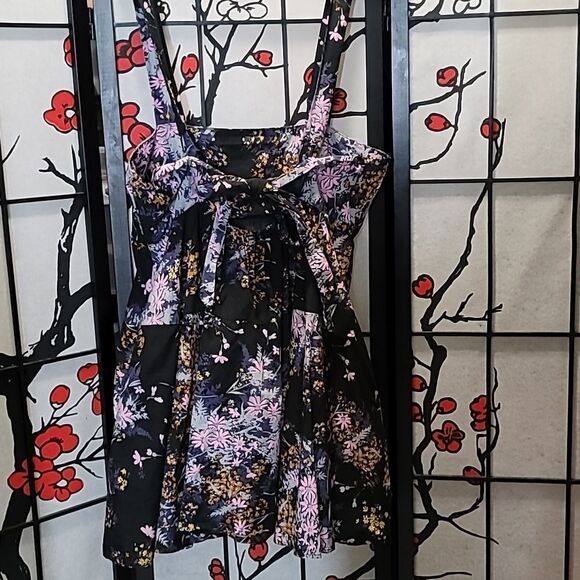 Free People Let The Sunshine In Print Cotton Dress - Picture 7 of 10